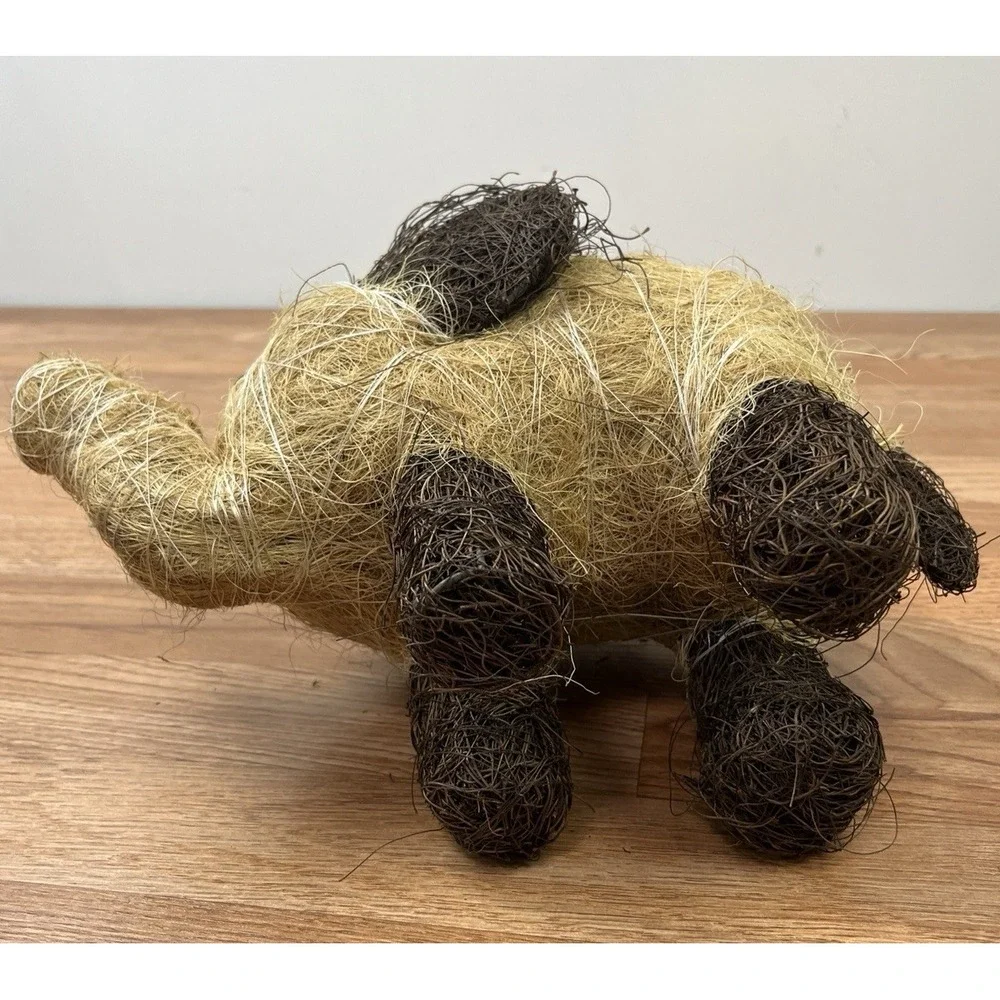 Cute Elephant Coconut Fiber Flower Pot Planter NEW